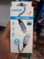 کابل انکر AC-012 Type-C با تراشه هوشمند و خروجی ۶ آمپر
