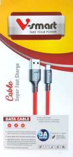کابل USB به Type-C وی اسمارت مدل VS-620: سرعت، طول و اصالت در شارژ