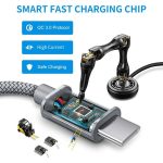 کابل تبدیل USB به USB-C وی اسمارت (Vsmart VS-63): فست شارژ مطمئن و بادوام ۱ متری
