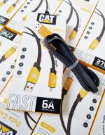 کابل شارژ USB به Lightning برند CAT مدل CAT-003: شارژ سریع و ایمن برای دستگاه‌های اپل آیفون و آیپد